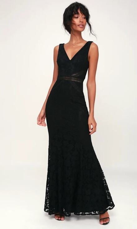 Lulus Dresses & Skirts - NWT Lulus My Forever Black Lace Sleeveless Maxi Dress Sz Small S Evening Formal